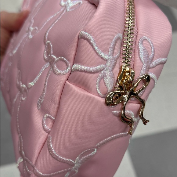 Pink Bow-Patterned Women's Bag - Picture 3 of 4